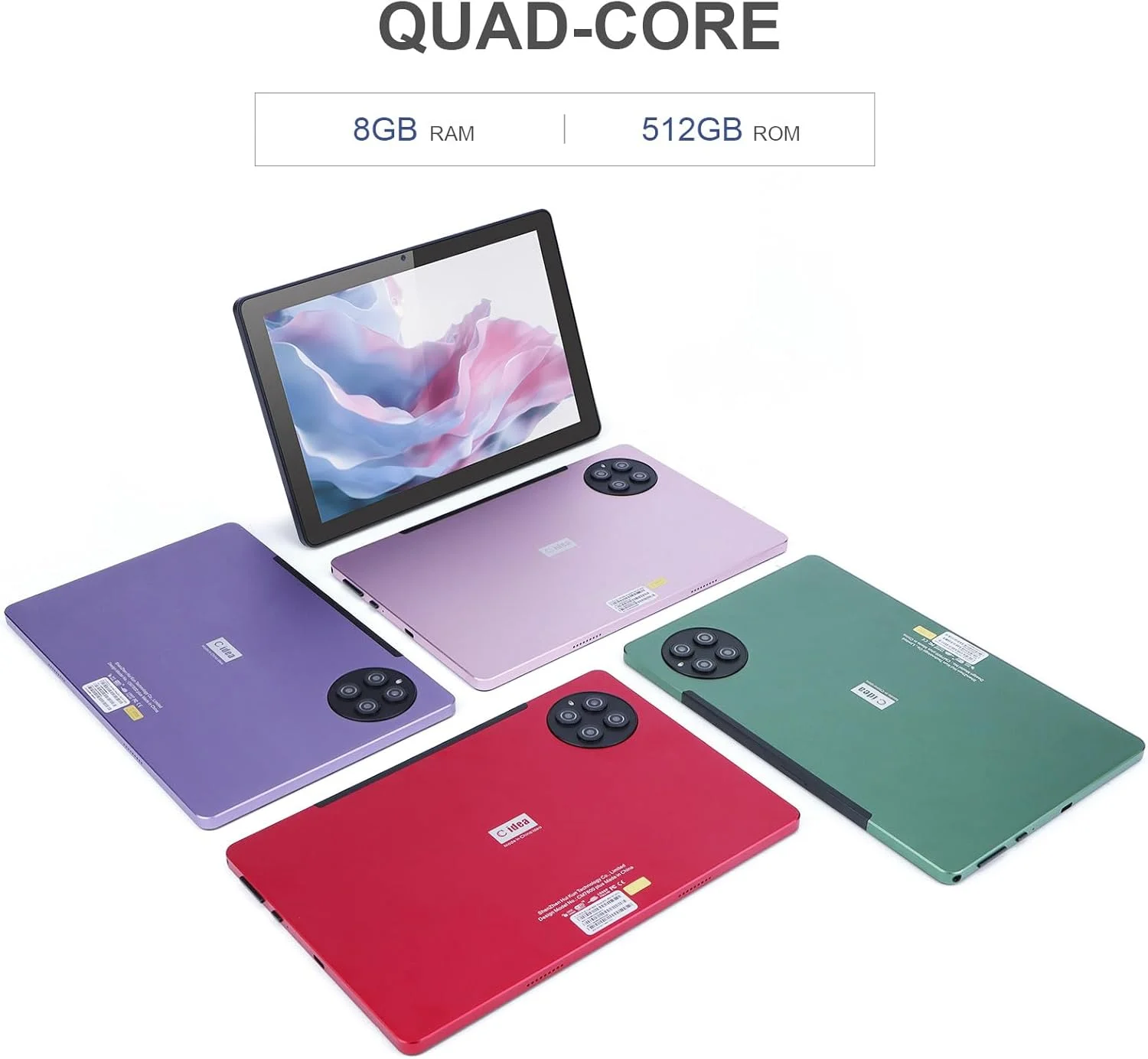C idea 10-inch Tablet, Android 12.0 Tablet 8GB RAM+512GB ROM - AE Laptop image 6