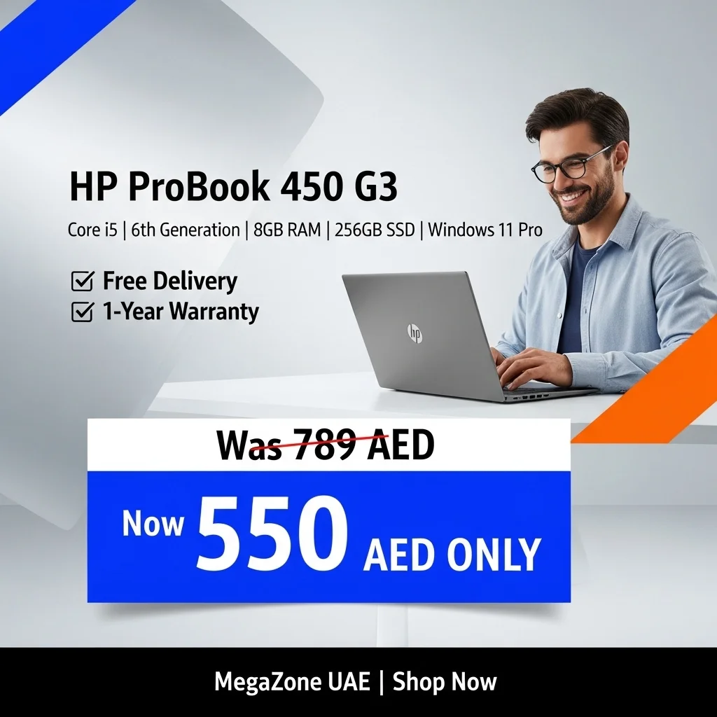 HP ProBook 450 G3 – Core i5 6th Gen | 16GB RAM | 512GB SSD | Windows 11 Pro - AE Laptop image 1