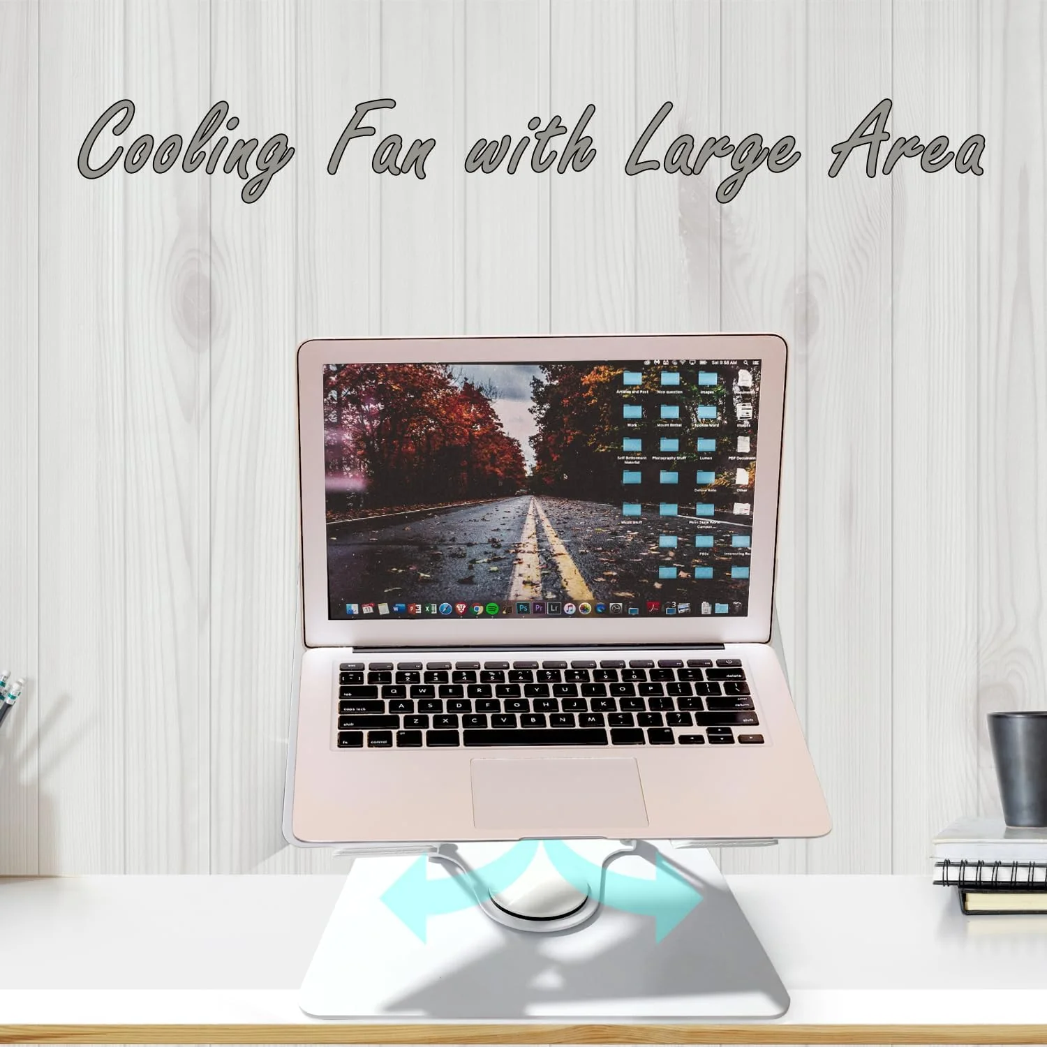Laptop Stand with Dual Fan - AE Laptop image 8