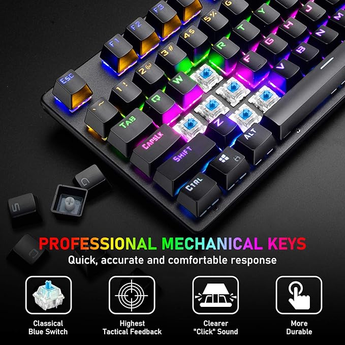 Mechanical Gaming Keyboard - AE Laptop image 4
