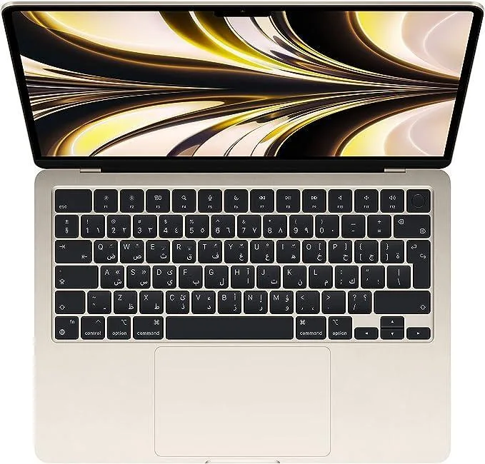 Apple MacBook Air laptop with M2 chip:Liquid Retina display, 1080p FaceTime HD camera. English - 8GB/256GB - AE Laptop