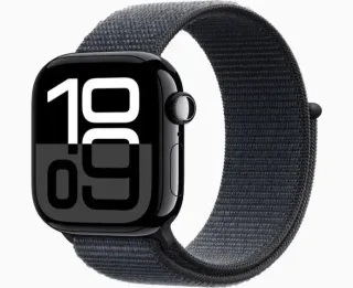 Apple Watch Series 10 GPS 46mm Jet Black Aluminium Case With Black Sport Band