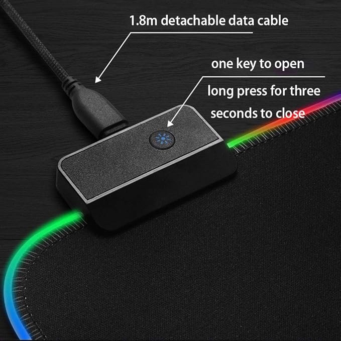 RGB Gaming Mouse Mat - AE Laptop image 4