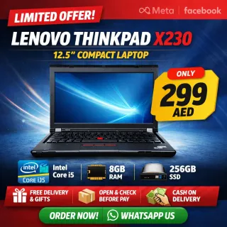 Lenovo ThinkPad X230 12.5" Laptop i5-3520M 8GB RAM, 256GB SSD