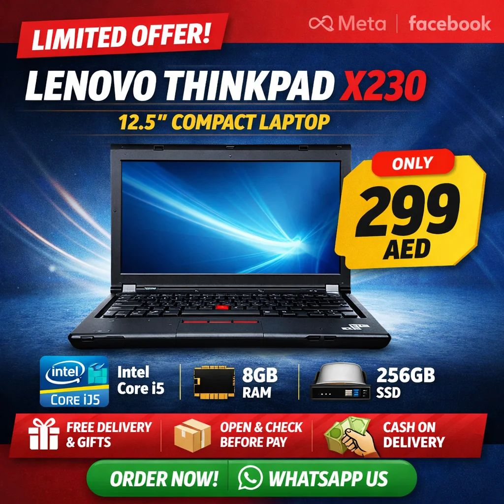 Lenovo ThinkPad X230 12.5" Laptop i5-3520M 8GB RAM, 256GB SSD