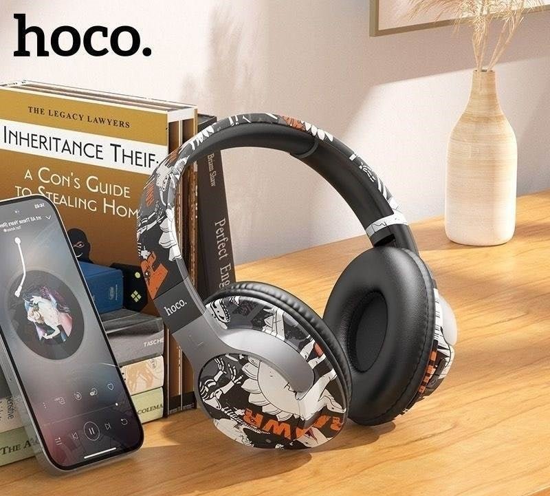 Hoco - Bluetooth Over-Ear Headphones (ESD18) - AE Laptop image 3
