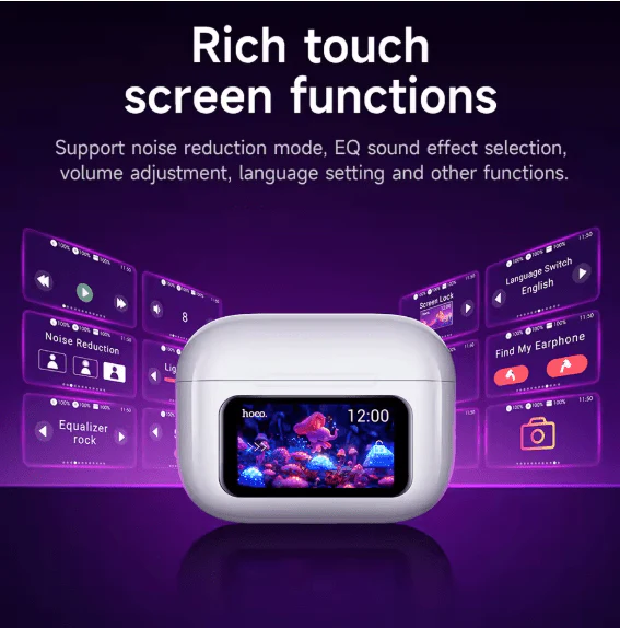Hoco - Touch Screen BT Earbud (EW72) - AE Laptop image 4